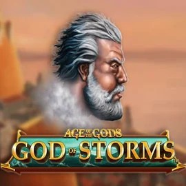 Age Of The Gods: God of Storms logo – Slots by Playtech at Hollywin Casino