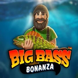 Big Bass Bonanza slot logo by Pragmatic Play at Hollywin Casino