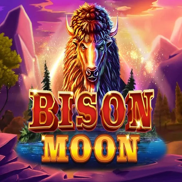 Slots logo of Bison Moon from Northern Lights Gaming at Hollywin Casino