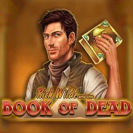 Official Slots logo: Book of Dead by Play'n GO at Hollywin Casino