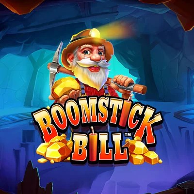 Boomstick Bill slot logo by High Limit Studio at Hollywin Casino