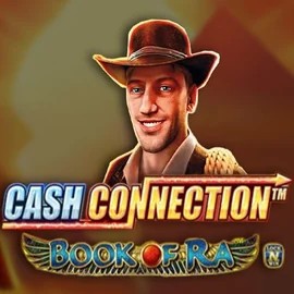 Cash Connection Book Of Ra logo by Novomatic at Hollywin Casino