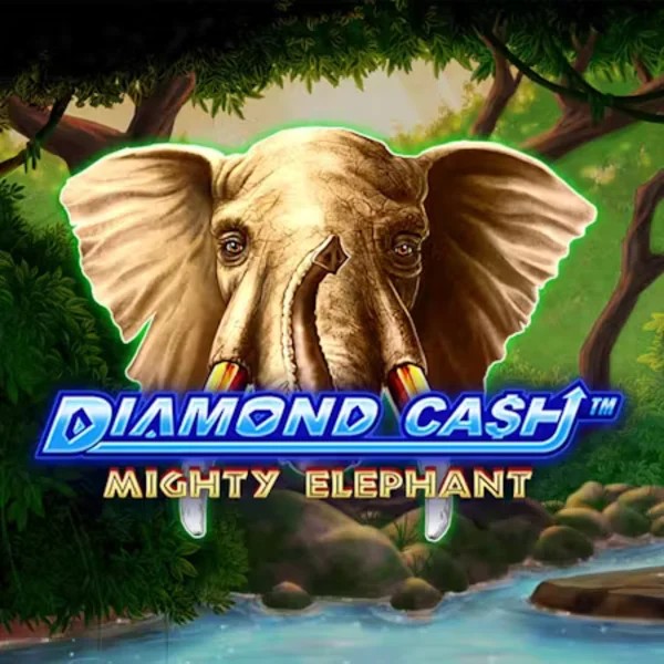 Diamond Cash Mighty Elephant slot icon by Greentube, available at Hollywin Casino