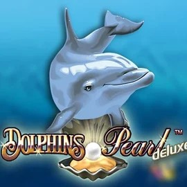 Dolphins Pearl Deluxe logo by Novomatic at Hollywin Casino