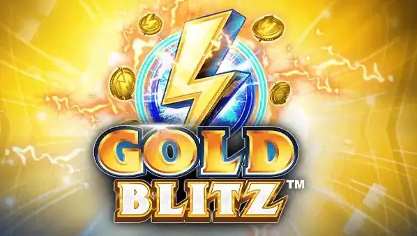 Gold Blitz logo by Fortune Factory Studios at Hollywin Casino