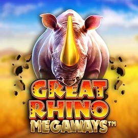 Slots logo of Great Rhino Megaways from Pragmatic Play at Hollywin Casino