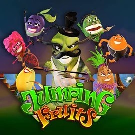 Jumping Fruits logo by Wazdan Hollywin Casino