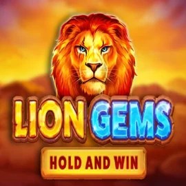 Official Slots logo: Lion Gems Hold and Win by Playson at Hollywin Casino