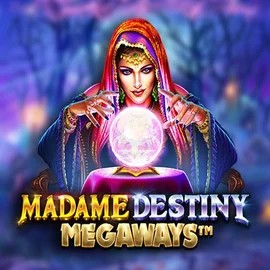 Madame Destiny Megaways logo by Pragmatic Play Hollywin Casino