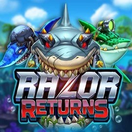 Razor Returns logo by Push Gaming at Hollywin Casino