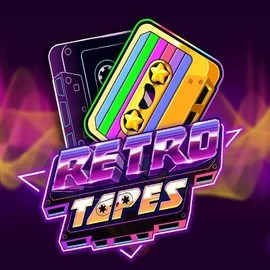 Retro Tapes logo – Slots by Push Gaming at Hollywin Casino