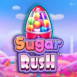 Sugar Rush logo by Pragmatic Play at Hollywin Casino