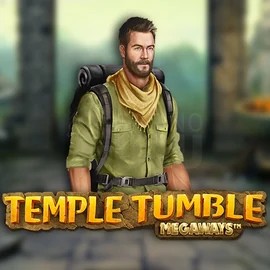 Temple Tumble Megaways casino game by Relax Gaming – featured logo at Hollywin Casino