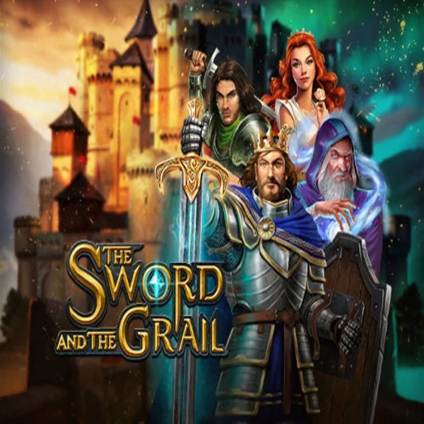 The Sword and the Grail casino game by Play'n GO – featured logo at Hollywin Casino
